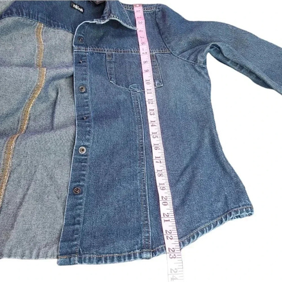 Willi Smith Womens Shacket Blouse Button Up Size Large - Picture 10 of 15